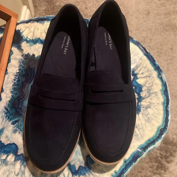 NWOT ST. John’s Bay Navy Blue Loafers Size 8 - Picture 6 of 6